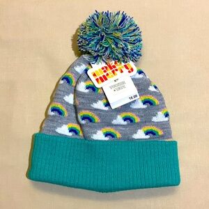 TUCKER + TATE Rainbow PomPom Beanie NEW